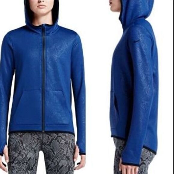 NIKE Sweatshirt Women's Size Small Green Black Vixen Therma-Fit Snake Print - Picture 2 of 13